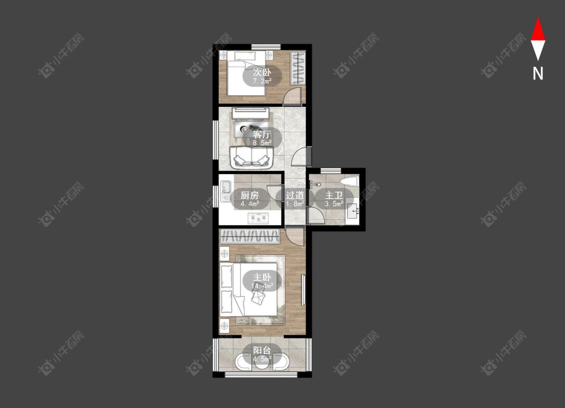 常州工人新村北在售二手房房源户型图_小牛看房