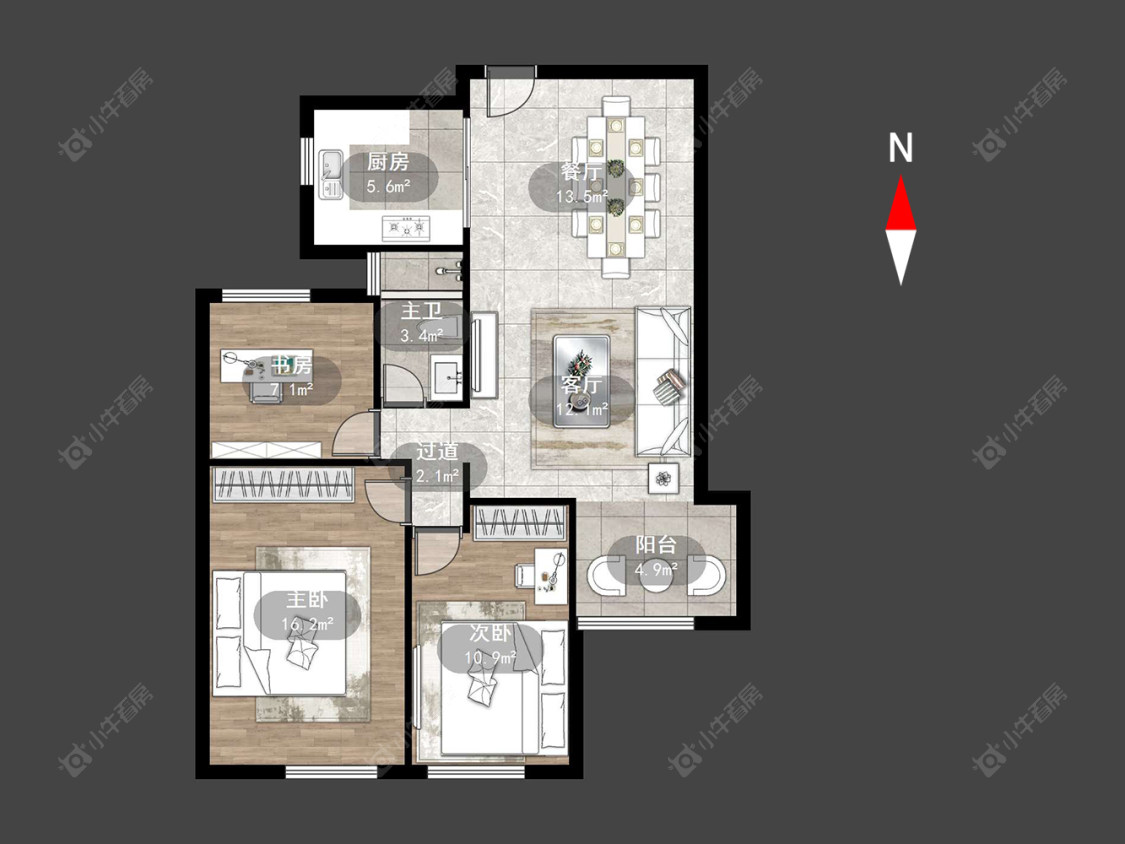 常州绿都万和城五区在售二手房源户型图_小牛看房