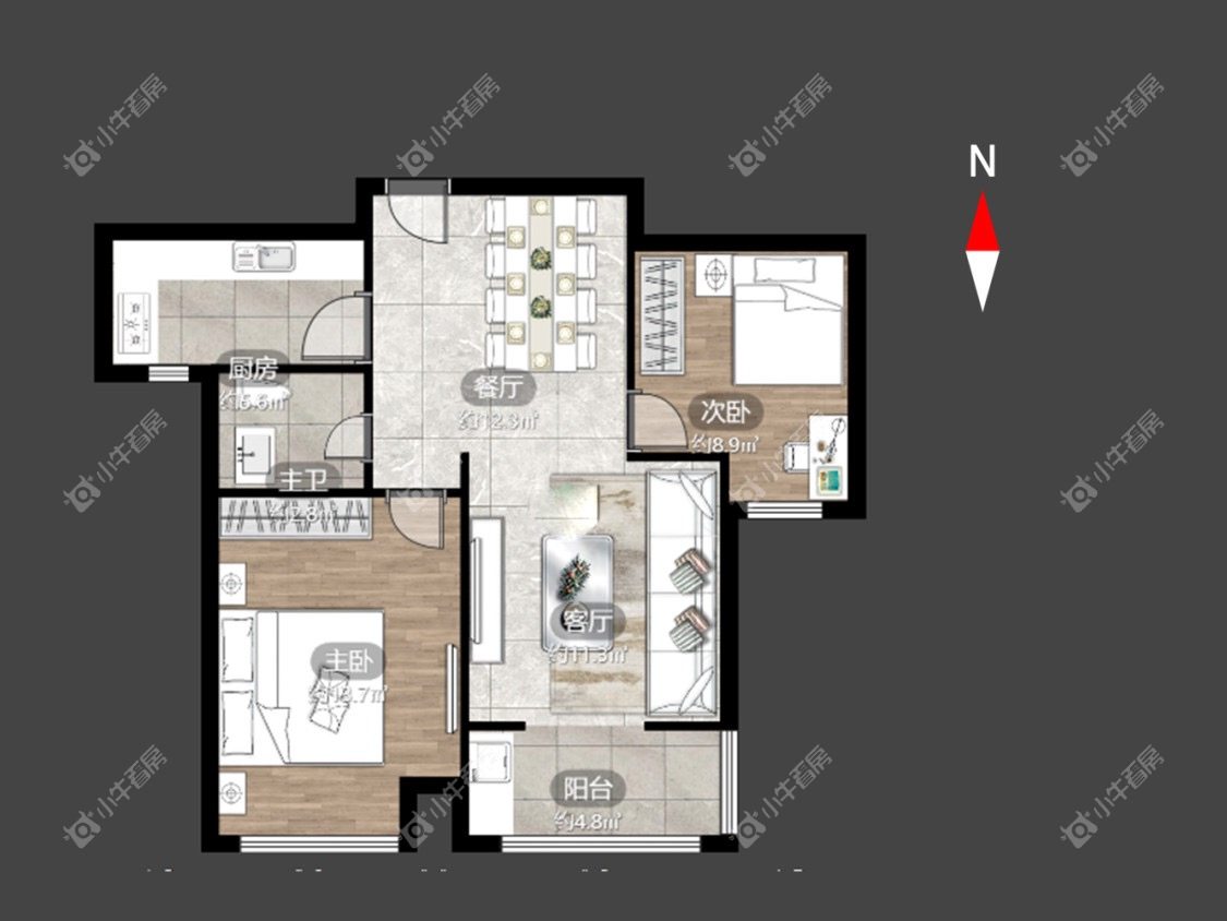 常州清水湾花园一期在租房源室内图_小牛看房