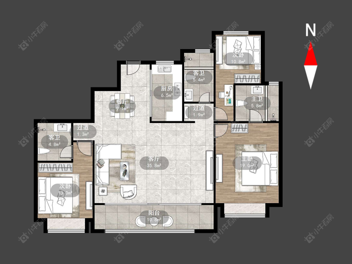 路劲雅居乐国仕九礼房源户型图 常州路劲雅居乐国仕九礼在售二手房源户型图_小牛看房