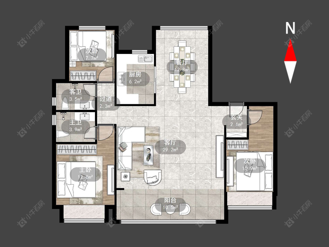 常州阳光城禹洲宸悦在售二手房源户型图_小牛看房