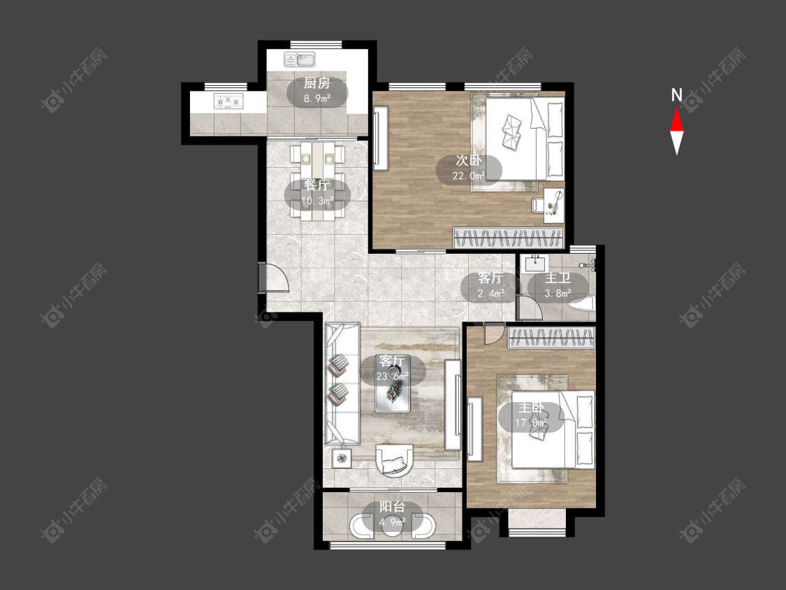 常州金玉华府在售二手房源户型图_小牛看房