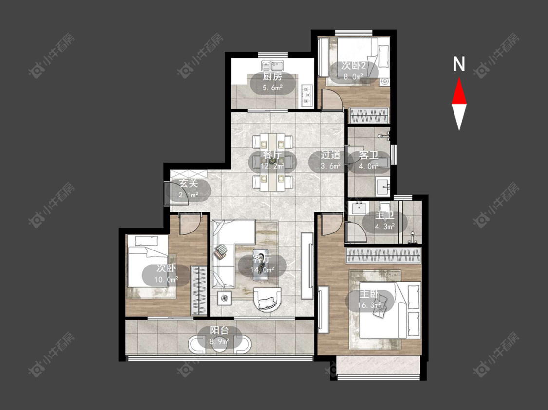 中海云樾里房源户型图 常州中海云樾里在售二手房源户型图_小牛看房