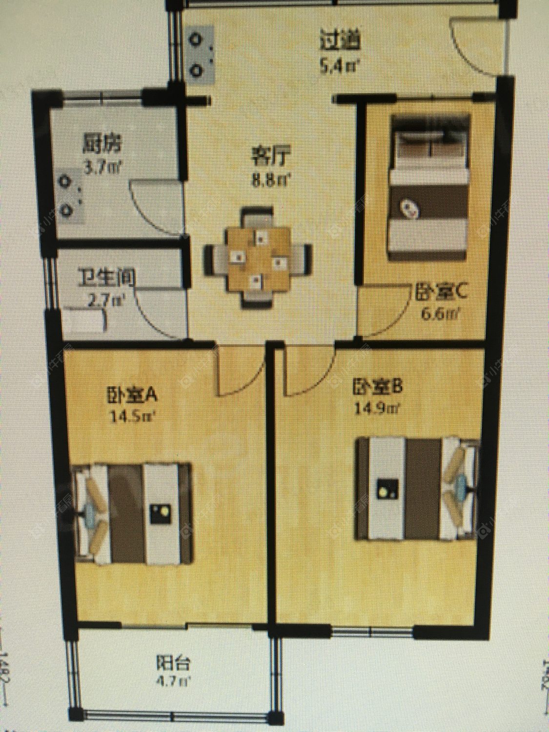 常州桃园新村在租房源户型图_小牛看房