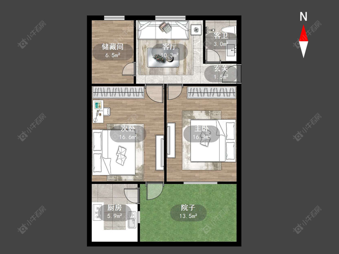 常州剑苑新村在售二手房源户型图_小牛看房