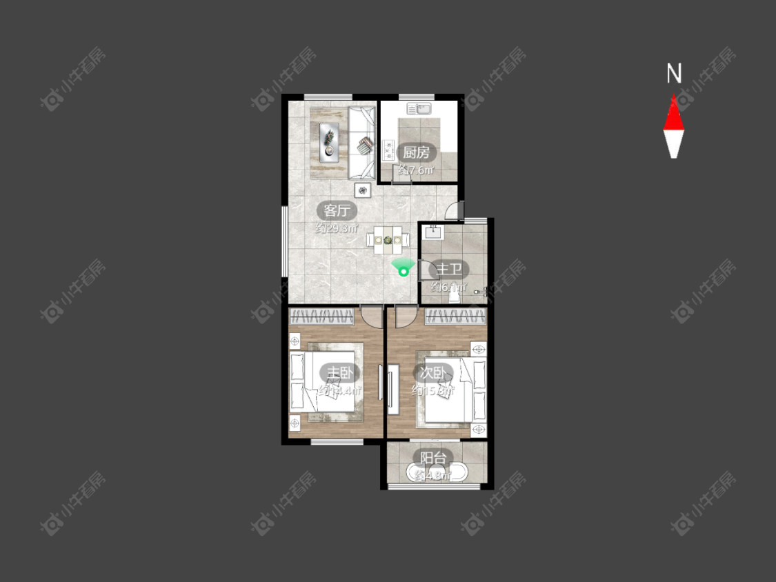 浦南南村房源户型图 常州浦南南村在售二手房源户型图_小牛看房