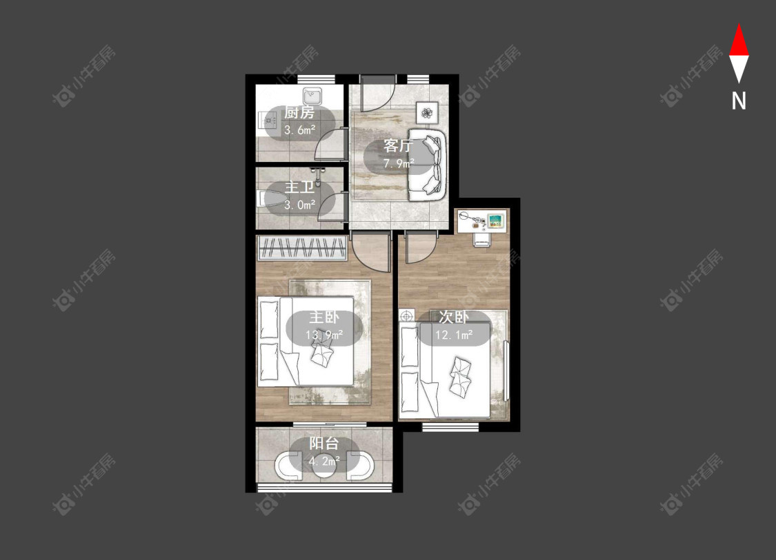 斜桥巷房源户型图 常州斜桥巷在售二手房源户型图_小牛看房