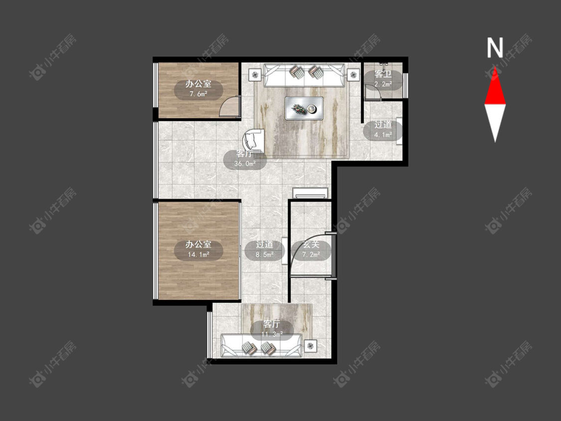 常州飞龙东路在售二手房源户型图_小牛看房