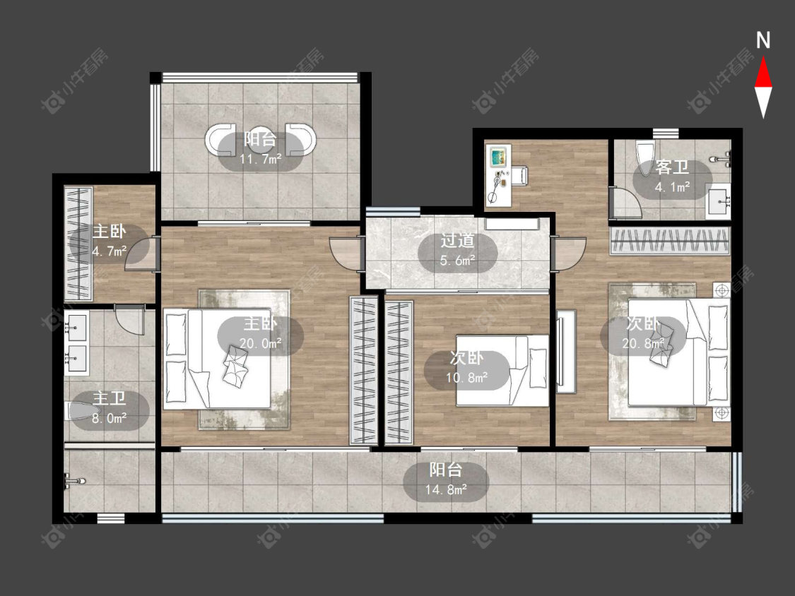 常州雅居乐山湖城临湖雅居二区在售二手房源户型图_小牛看房