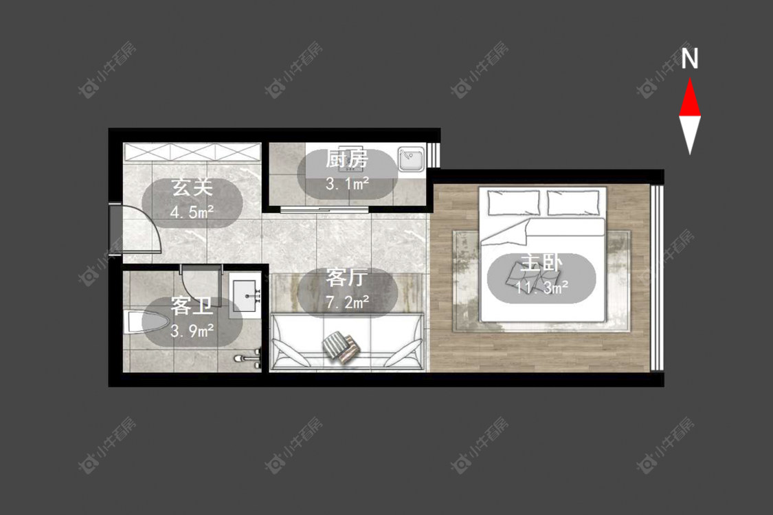 香江壹品房源户型图 常州香江壹品在售二手房源户型图_小牛看房