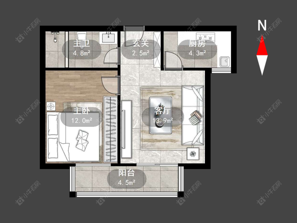 常州腾龙苑西区在售二手房源户型图_小牛看房
