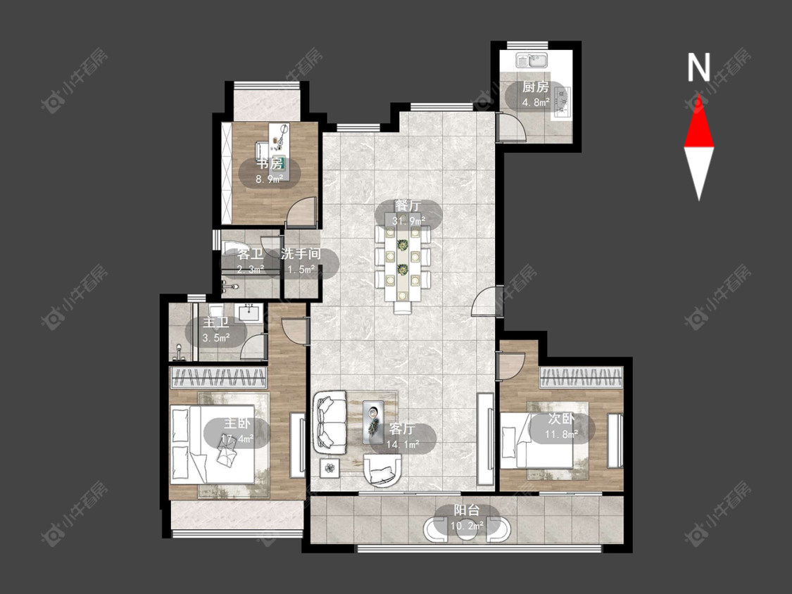 碧桂园金科光明府房源户型图 常州碧桂园金科光明府在售二手房源户型图_小牛看房