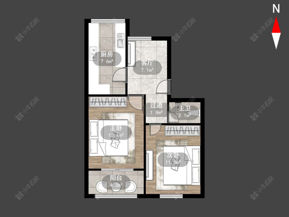 西新桥三村房源户型图 常州西新桥三村在售二手房源户型图_小牛看房