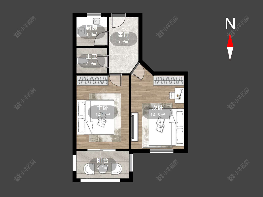 清凉新村房源户型图 常州清凉新村在售二手房源户型图_小牛看房