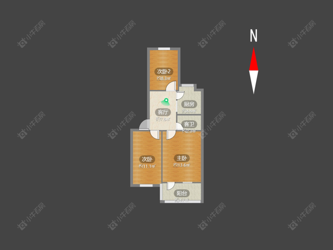 常州北环新村在售二手房源户型图_小牛看房