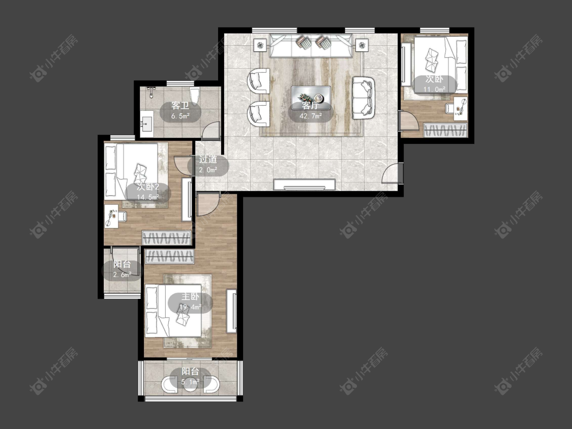 常州东南新城在售二手房源户型图_小牛看房
