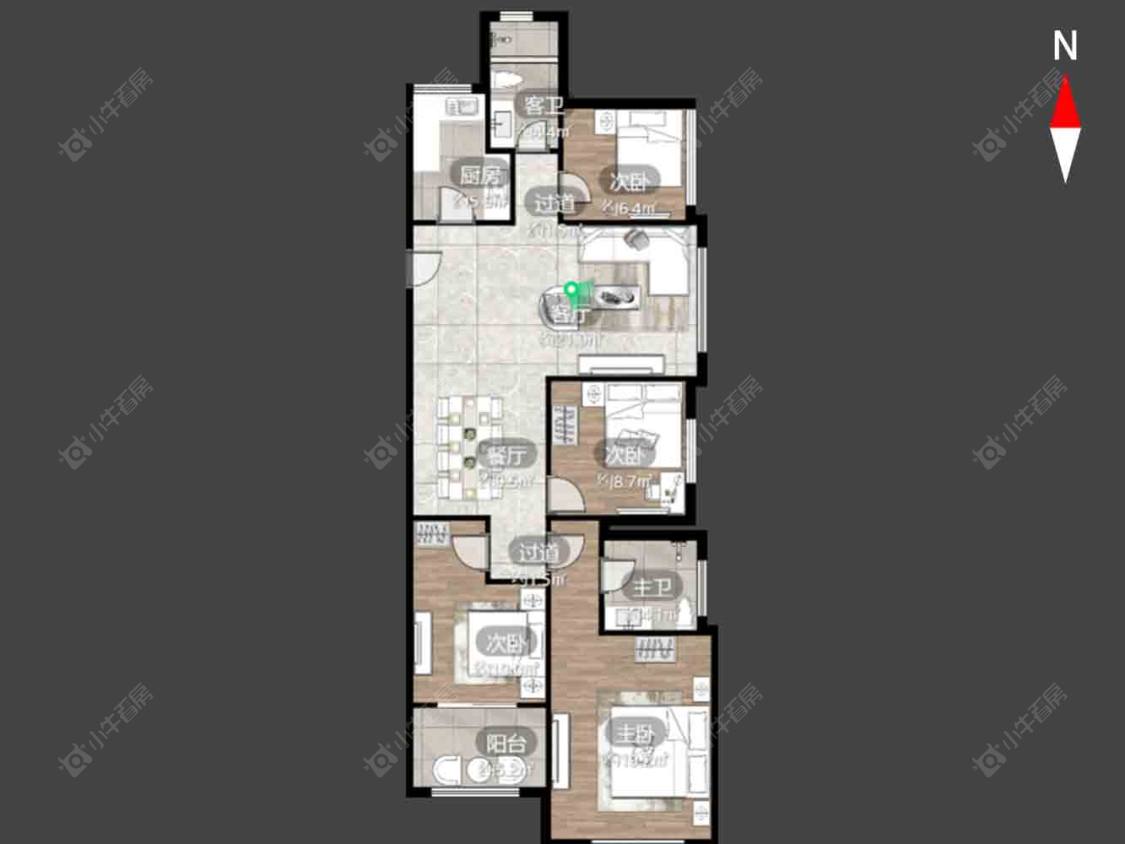 常州常发豪郡在售二手房源户型图_小牛看房