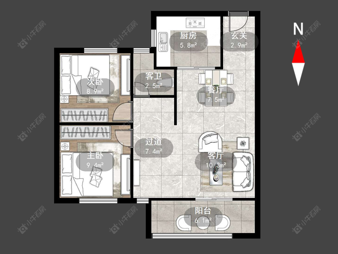 常州山水雅居在售二手房源户型图_小牛看房