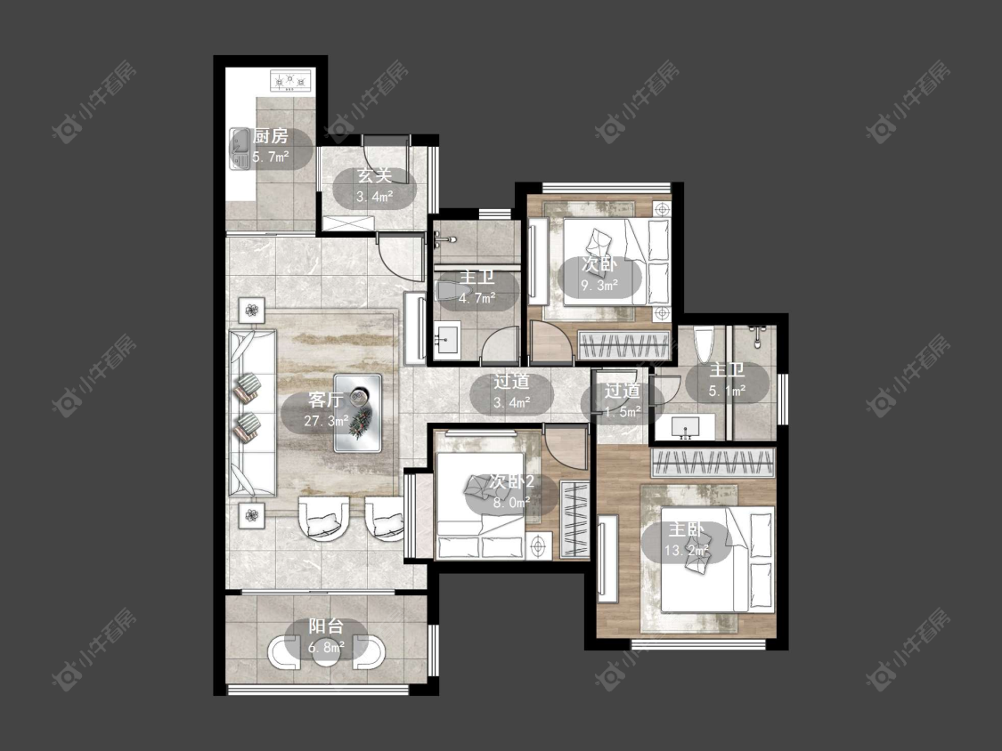 恒大名都一期房源户型图 丹阳恒大名都一期在售二手房源户型图_小牛看房
