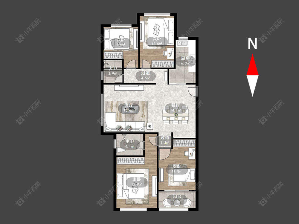 环太湖艺术城德郡房源户型图 常州环太湖艺术城德郡在售二手房源户型图_小牛看房
