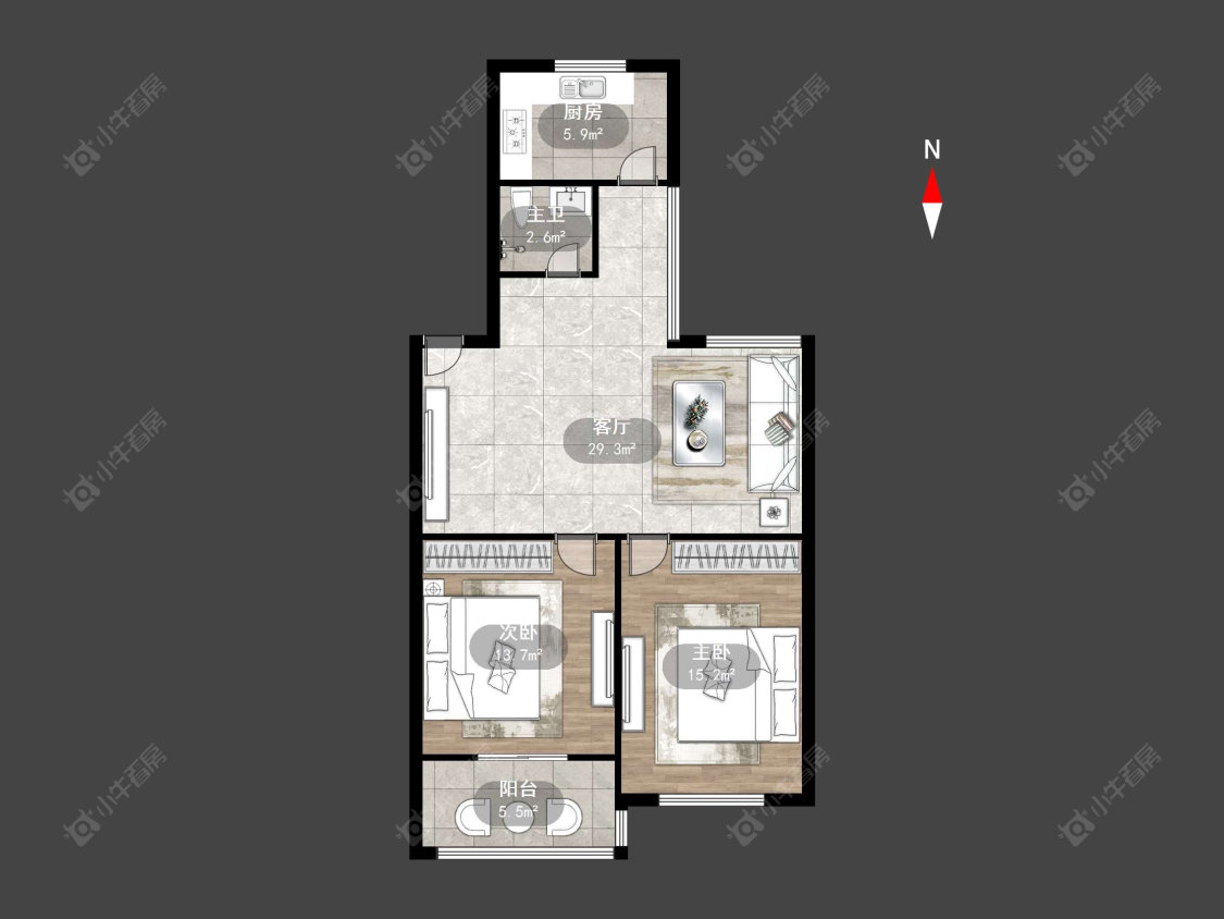 常州华城二村在售二手房源户型图_小牛看房
