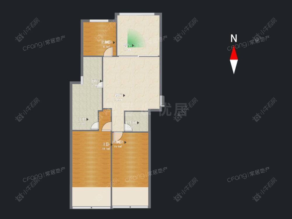 常州丰臣凯林花园租房_丰臣凯林花园3室2厅房源出租
