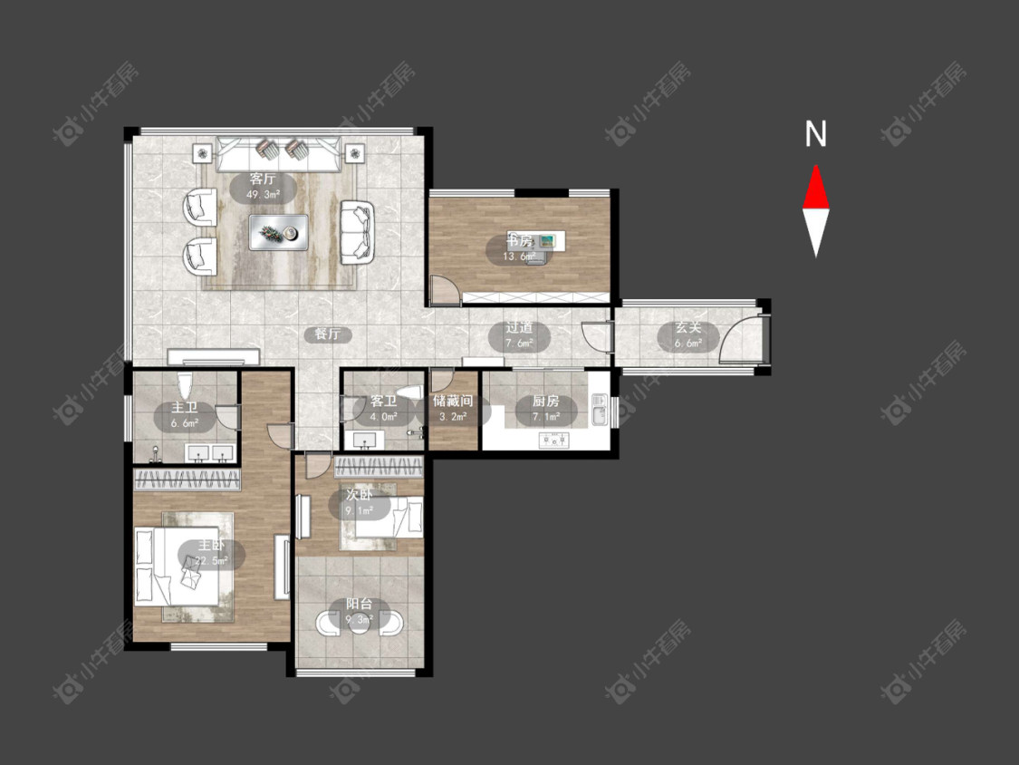 常州御庭园在售二手房源户型图_小牛看房