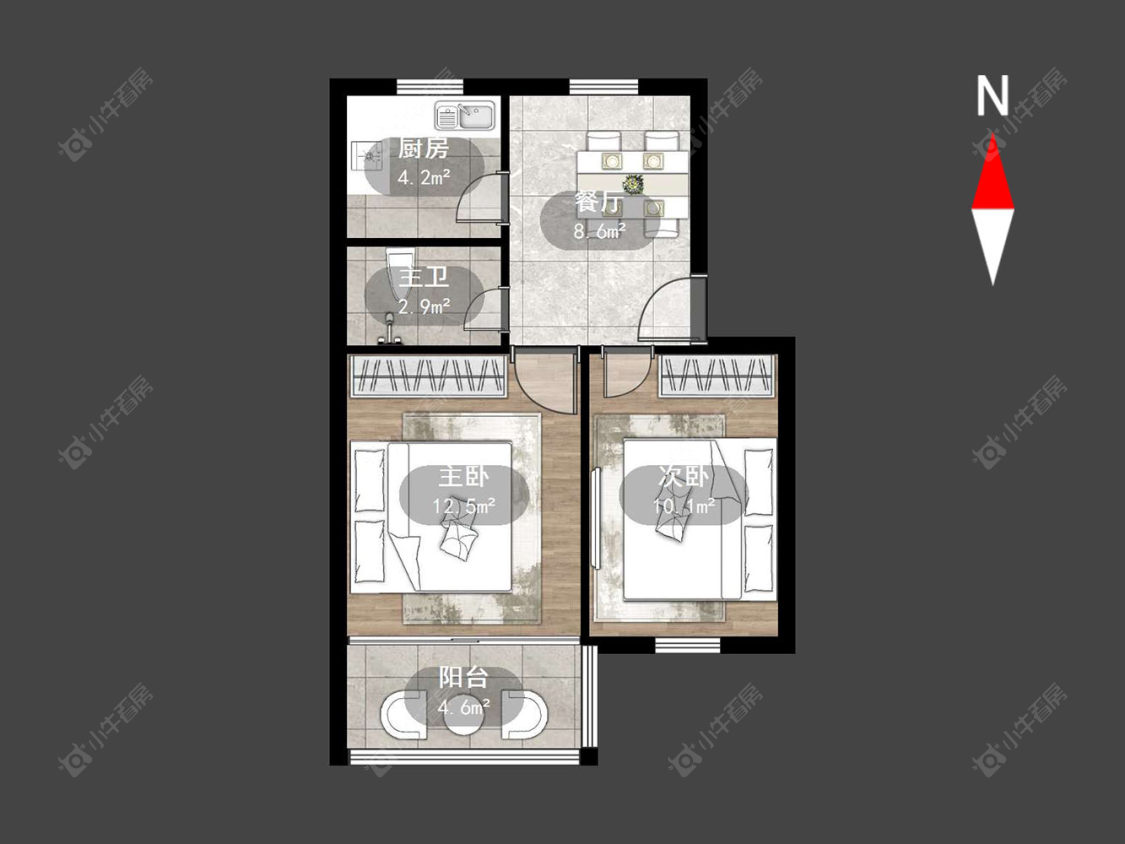 常州丽华南村在售二手房源户型图_小牛看房