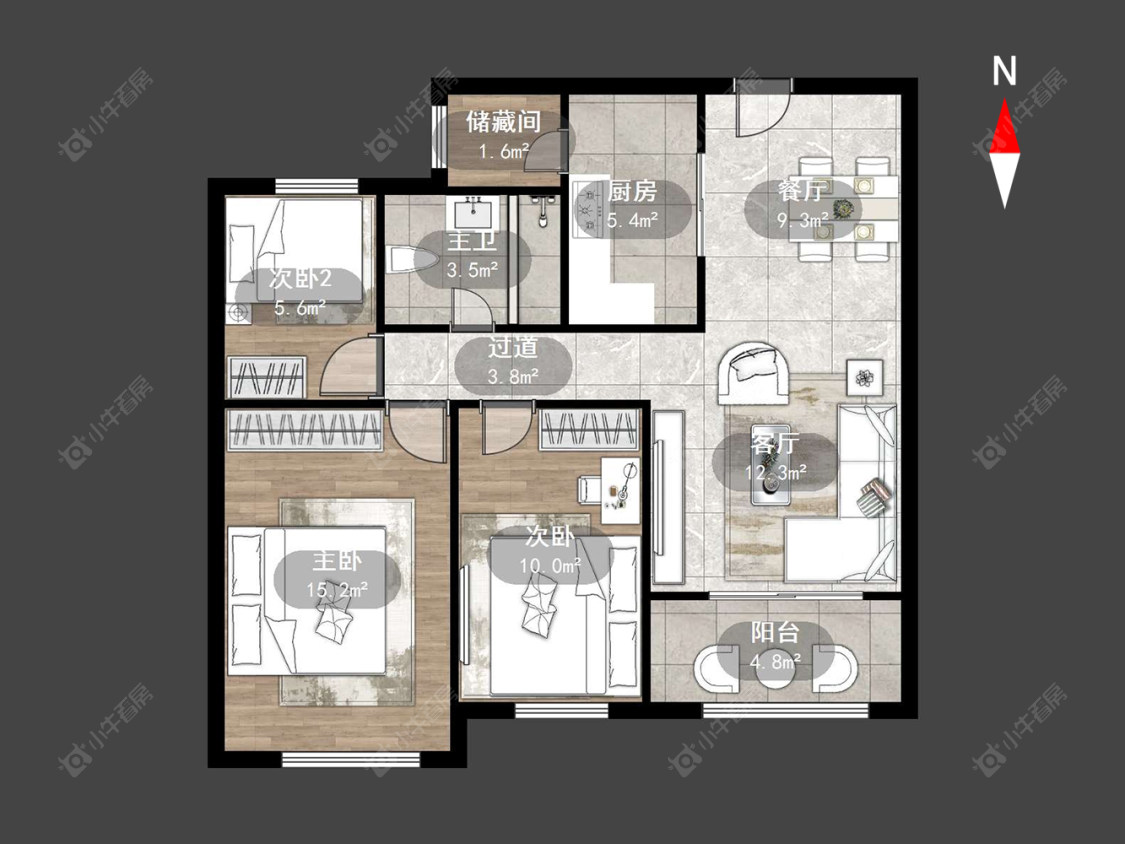 上书房房源户型图 常州上书房在售二手房源户型图_小牛看房