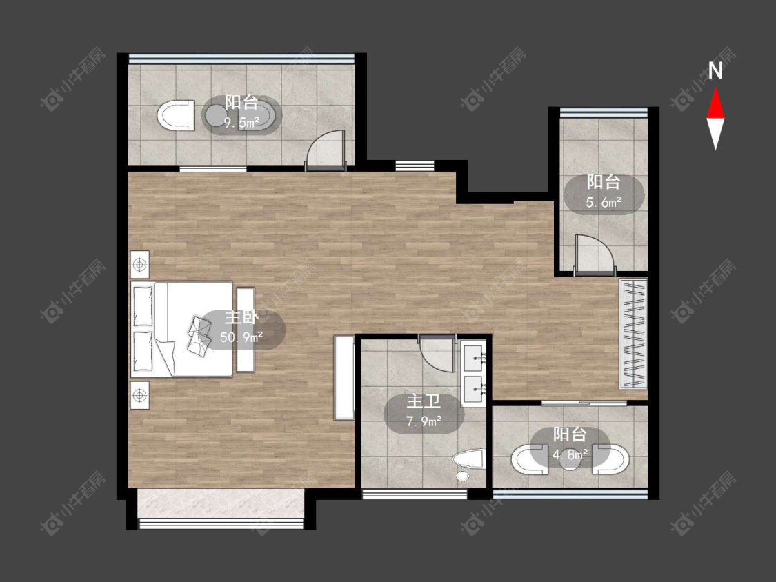 常州太湖院子在售二手房源户型图_小牛看房