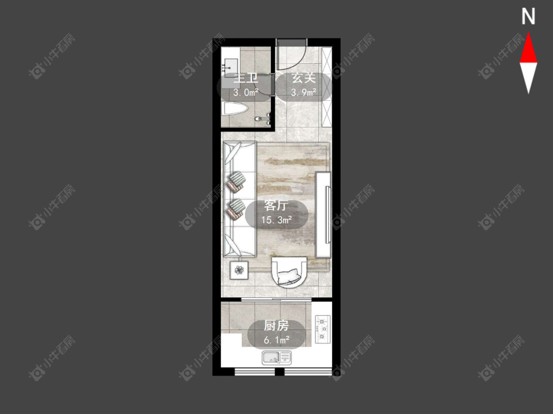 常州京城豪苑北区在售二手房源户型图_小牛看房