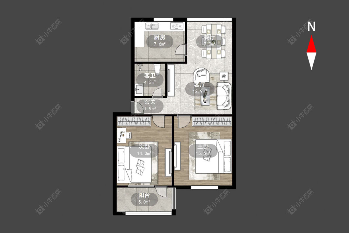 常州武柴新村在售二手房源户型图_小牛看房