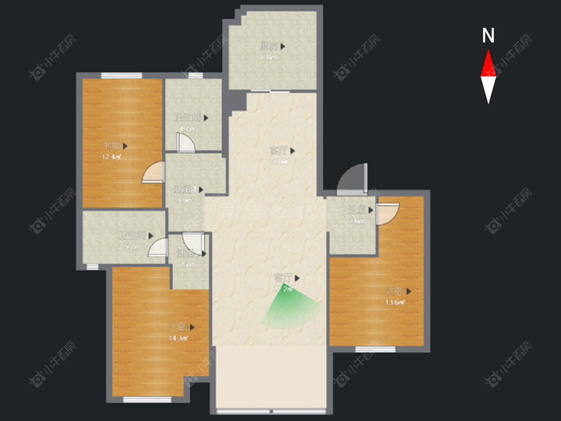 常州新城香悦半岛南区在售二手房源户型图_小牛看房