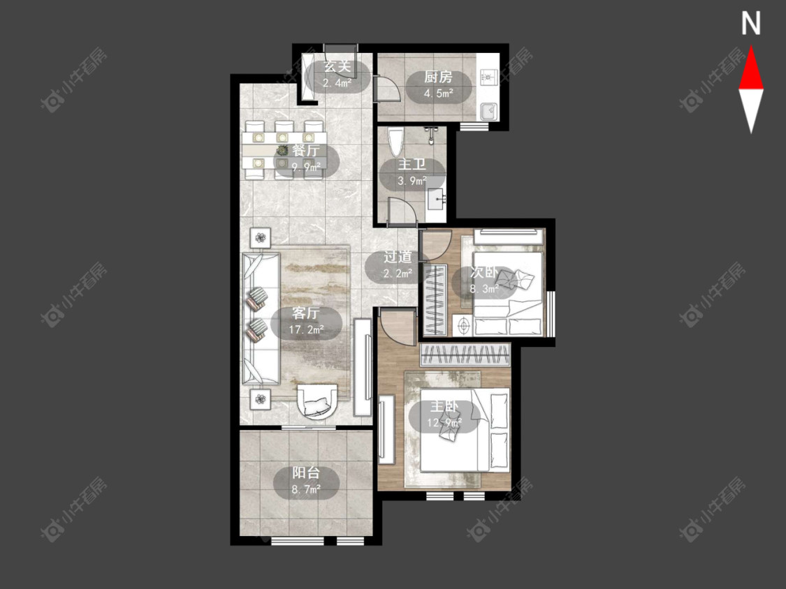 常州凯悦中心在售二手房源户型图_小牛看房
