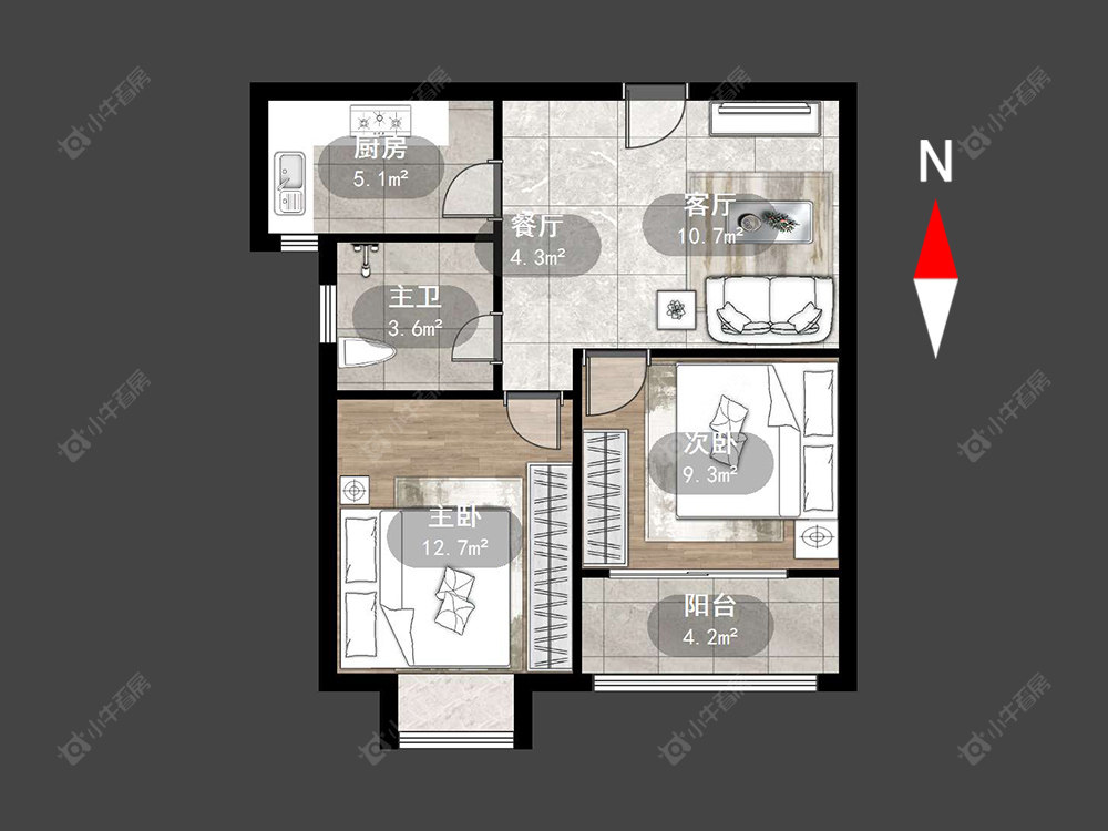 长虹名苑房源户型图 常州长虹名苑在售二手房源户型图_小牛看房
