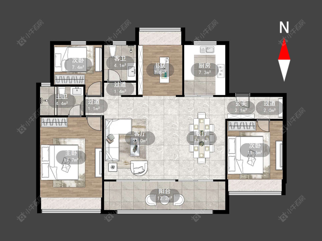 常州中海云麓里在售二手房源户型图_小牛看房