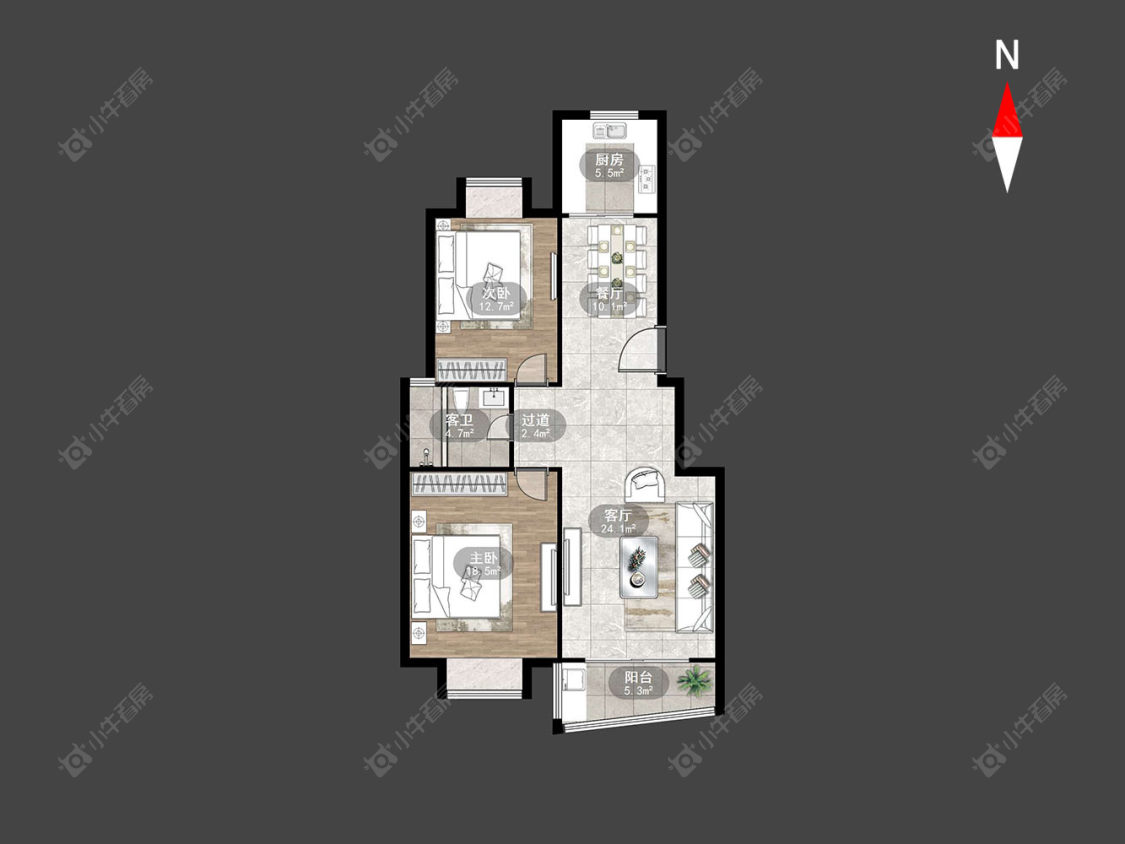 常州大诚苑在售二手房源户型图_小牛看房