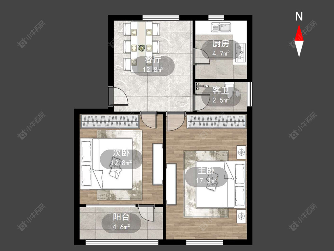 常州戚中街在售二手房源户型图_小牛看房