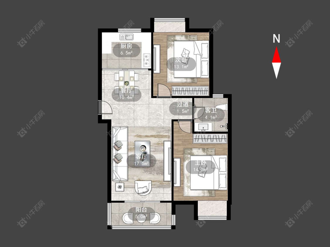 润泽东方尚院房源户型图 常州润泽东方尚院在售二手房源户型图_小牛看房