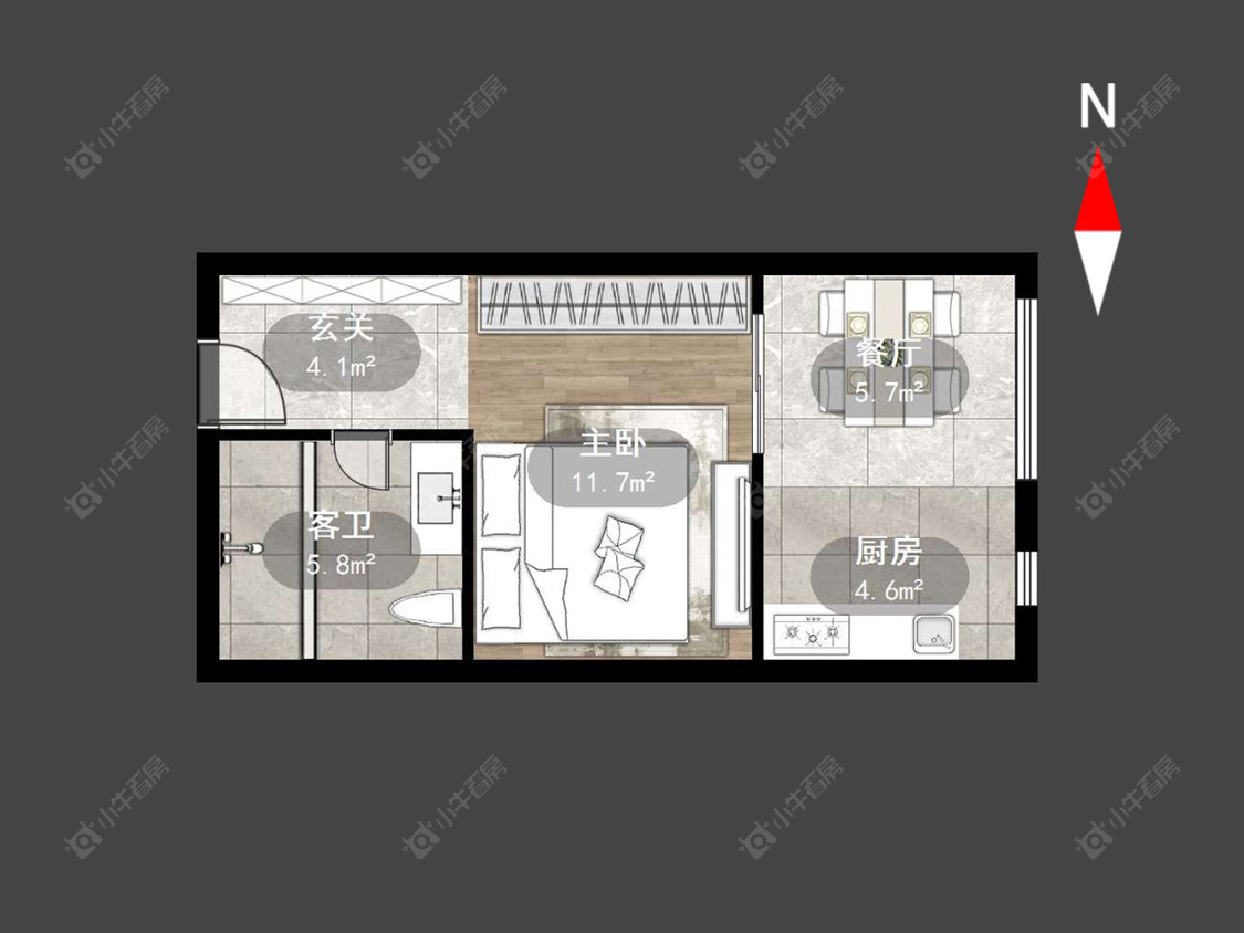 常州新城尚东区花园西区在售二手房源户型图_小牛看房