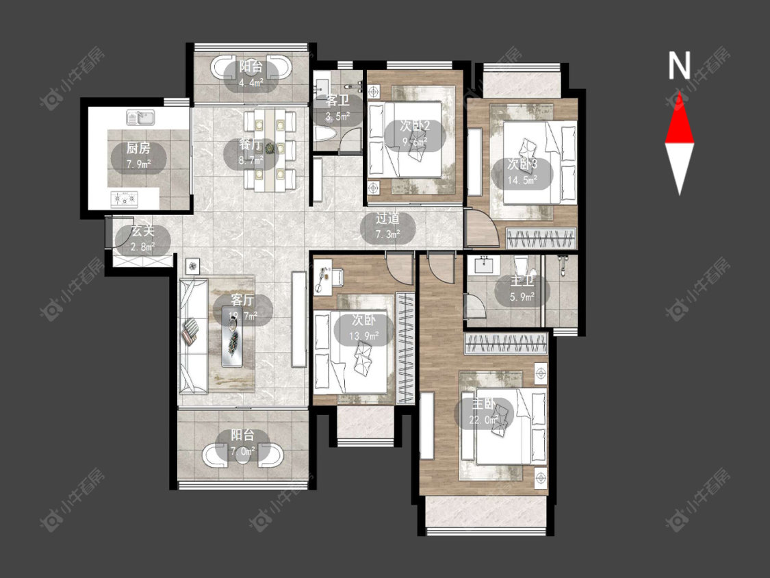 常州雅居乐星河湾在售二手房源户型图_小牛看房
