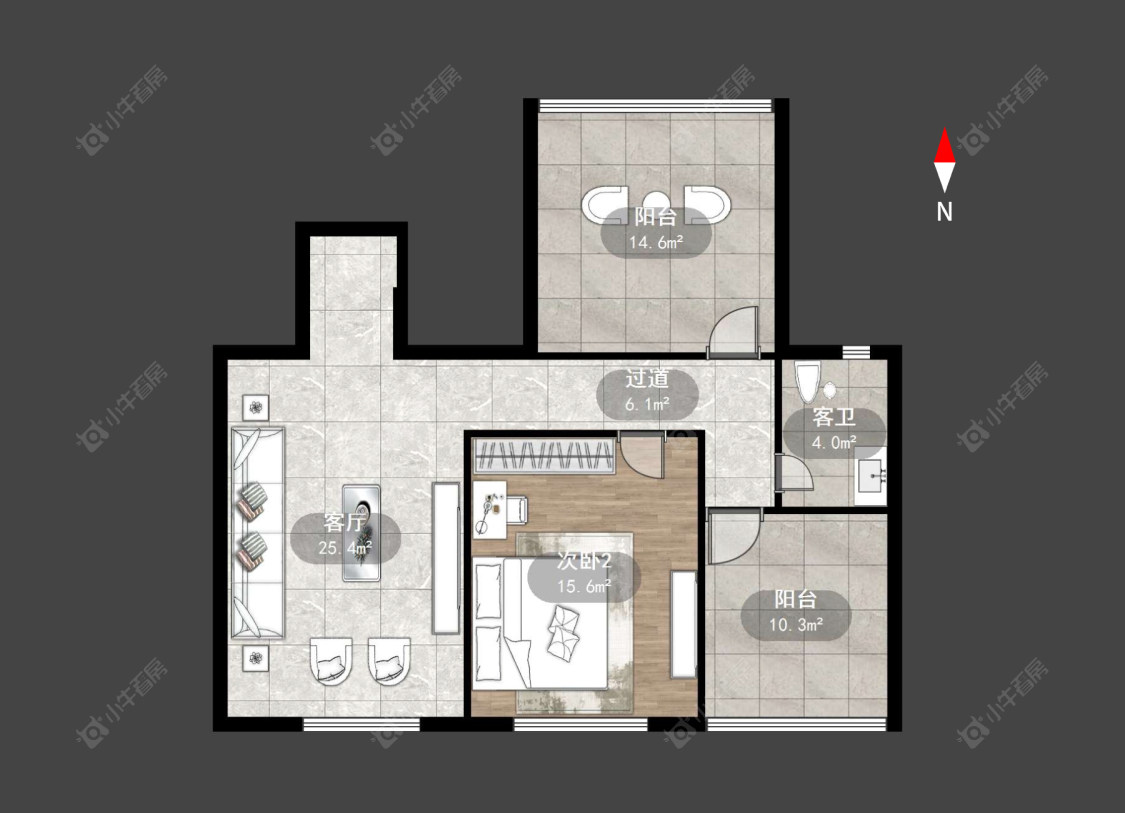 常州新天地花苑在售二手房源户型图_小牛看房