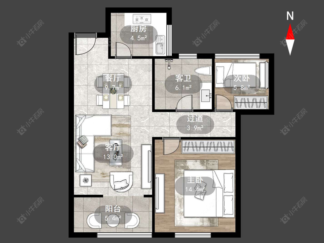 福成上城花园房源户型图 常州福成上城花园在售二手房源户型图_小牛看房