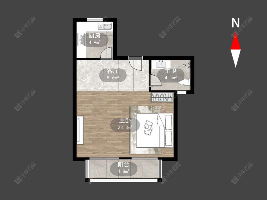 常州腾龙苑西区在售二手房源户型图_小牛看房