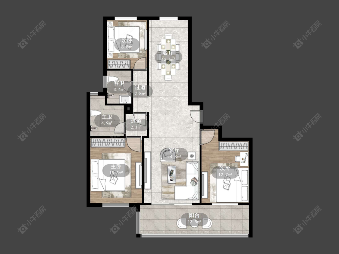 天瑞宸房源户型图 丹阳天瑞宸在售二手房源户型图_小牛看房