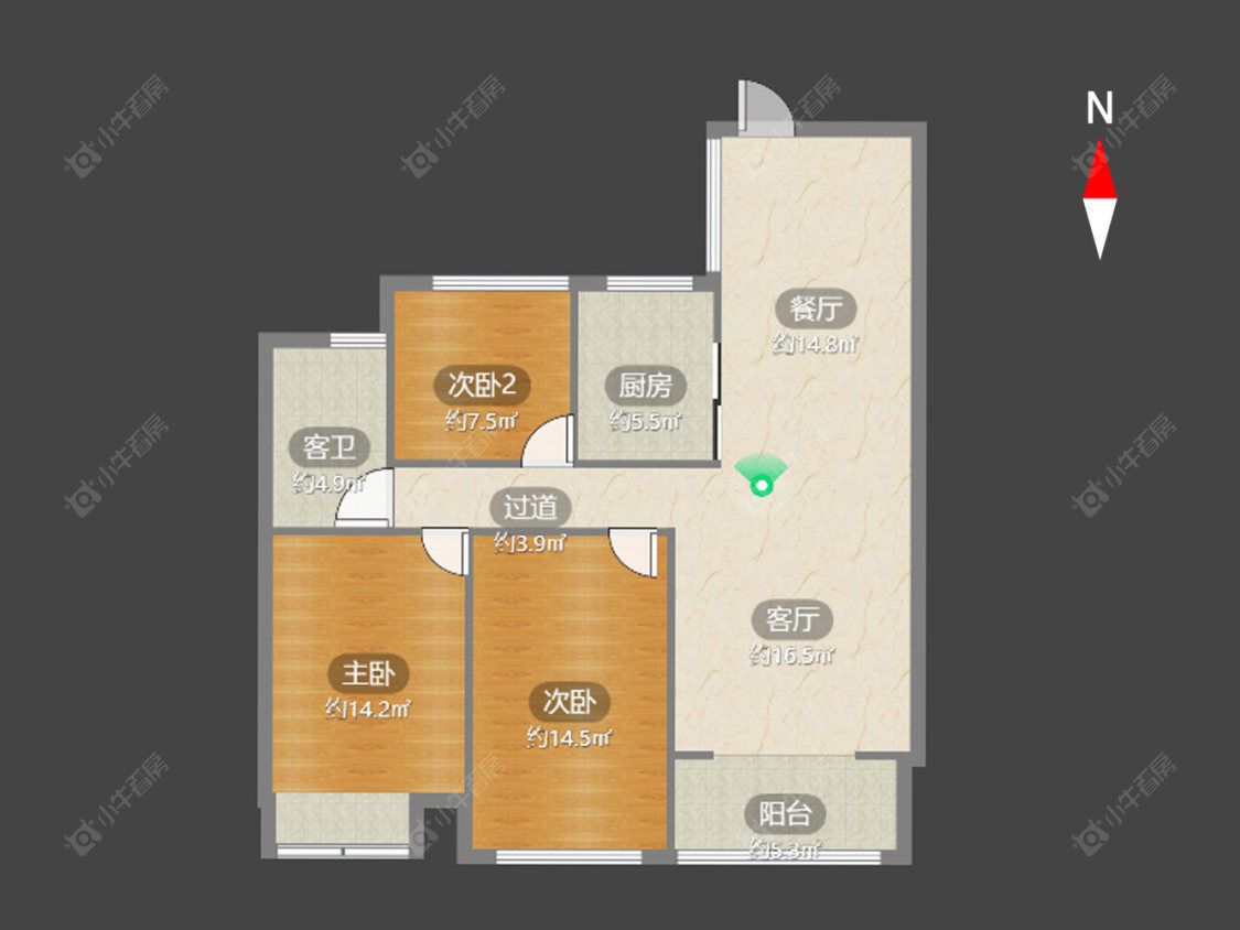 梧桐香郡一期房源户型图 常州梧桐香郡一期在售二手房源户型图_小牛看房