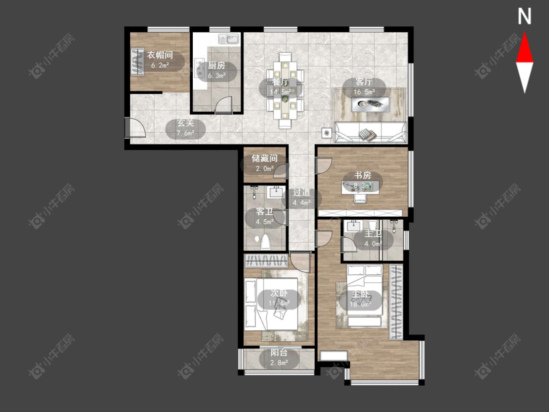 常州嘉宏盛世在售二手房源户型图_小牛看房