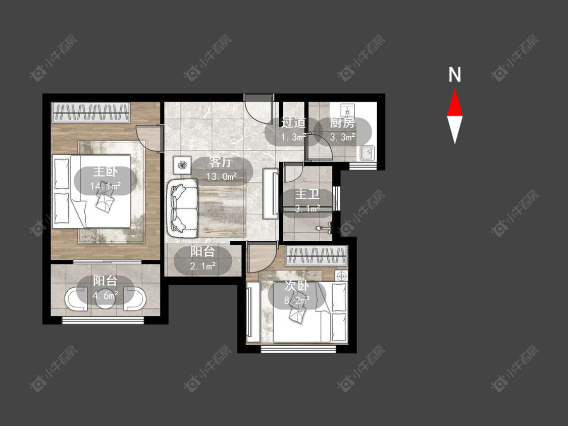 银河湾第一城二期房源户型图 常州银河湾第一城二期在售二手房源户型图_小牛看房