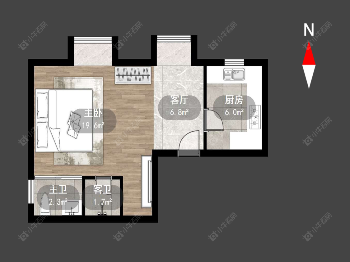 常州金百花园在售二手房源户型图_小牛看房