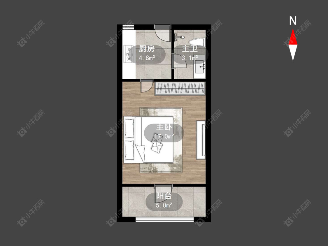 常州香江华廷苹果街区在售二手房源户型图_小牛看房